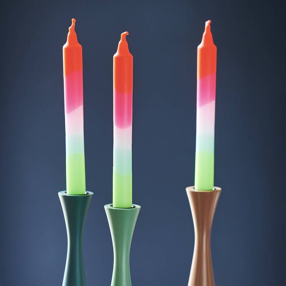 Dip Dye Neon Lollipop Trees kaarsen - Pink Stories - SuperMatique