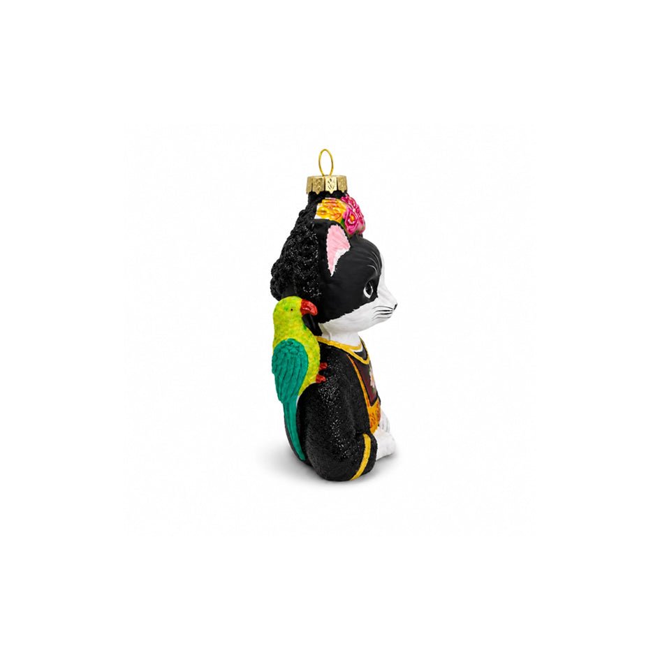 "Frida Catlo" Tuxedo Kat Kerstbal - Naked Decor - SuperMatique