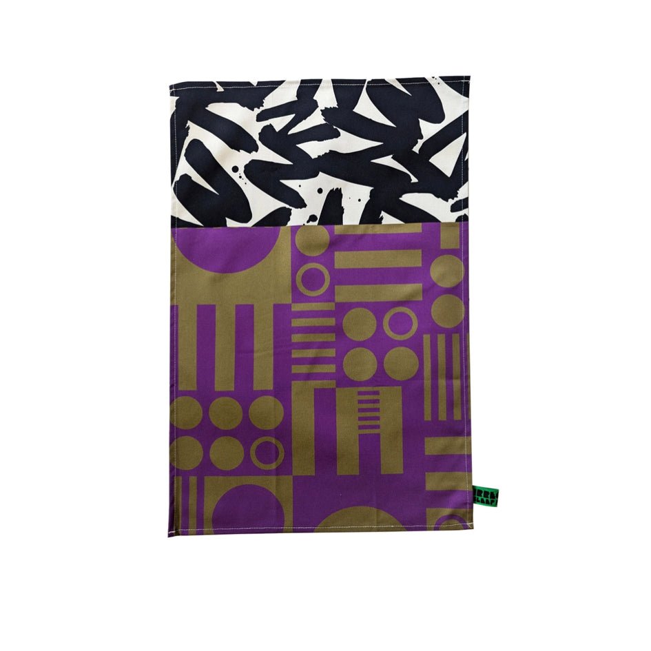 Geometrische Theedoeken Van Biologisch Katoen - Irregular Sleep Pattern - SuperMatique