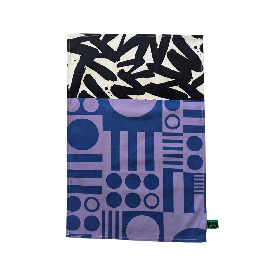 Geometrische Theedoeken Van Biologisch Katoen - Irregular Sleep Pattern - SuperMatique