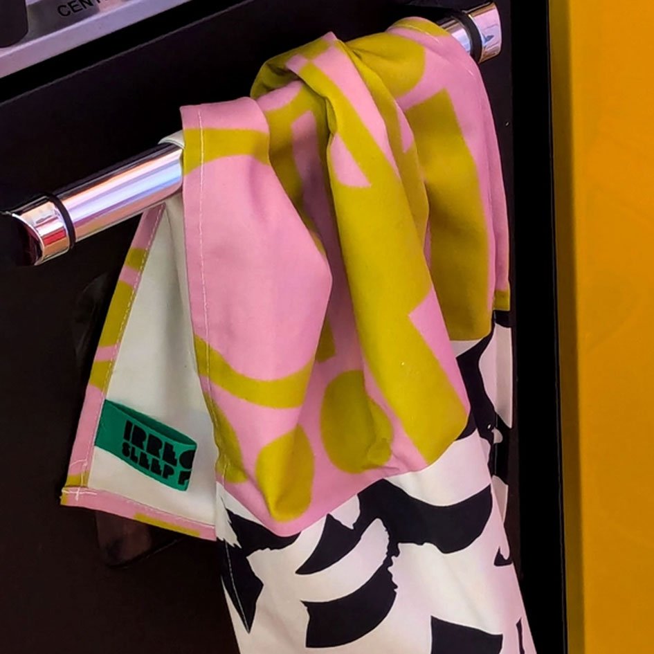 Geometrische Theedoeken Van Biologisch Katoen - Irregular Sleep Pattern - SuperMatique