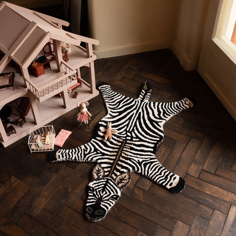 Gestreept Zebra Vloerkleed Klein - Doing Goods - SuperMatique