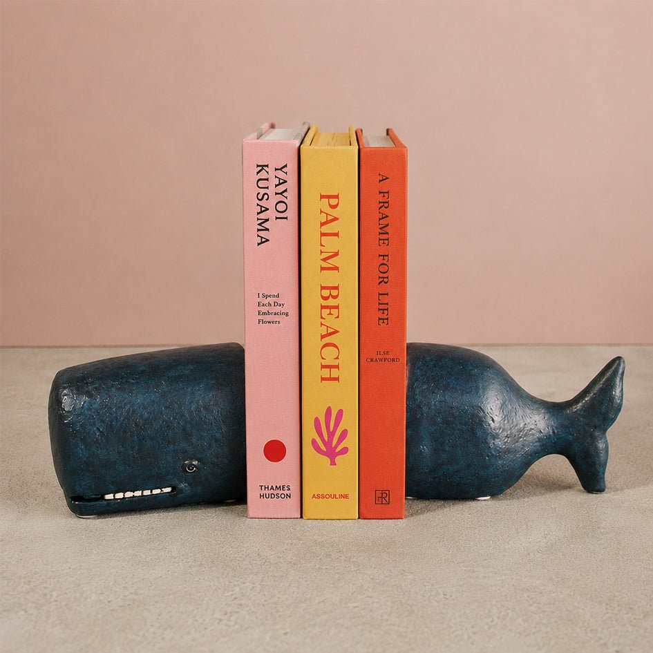 Gietijzeren Boekensteunen Walvis – SuperMatique - SuperMatique