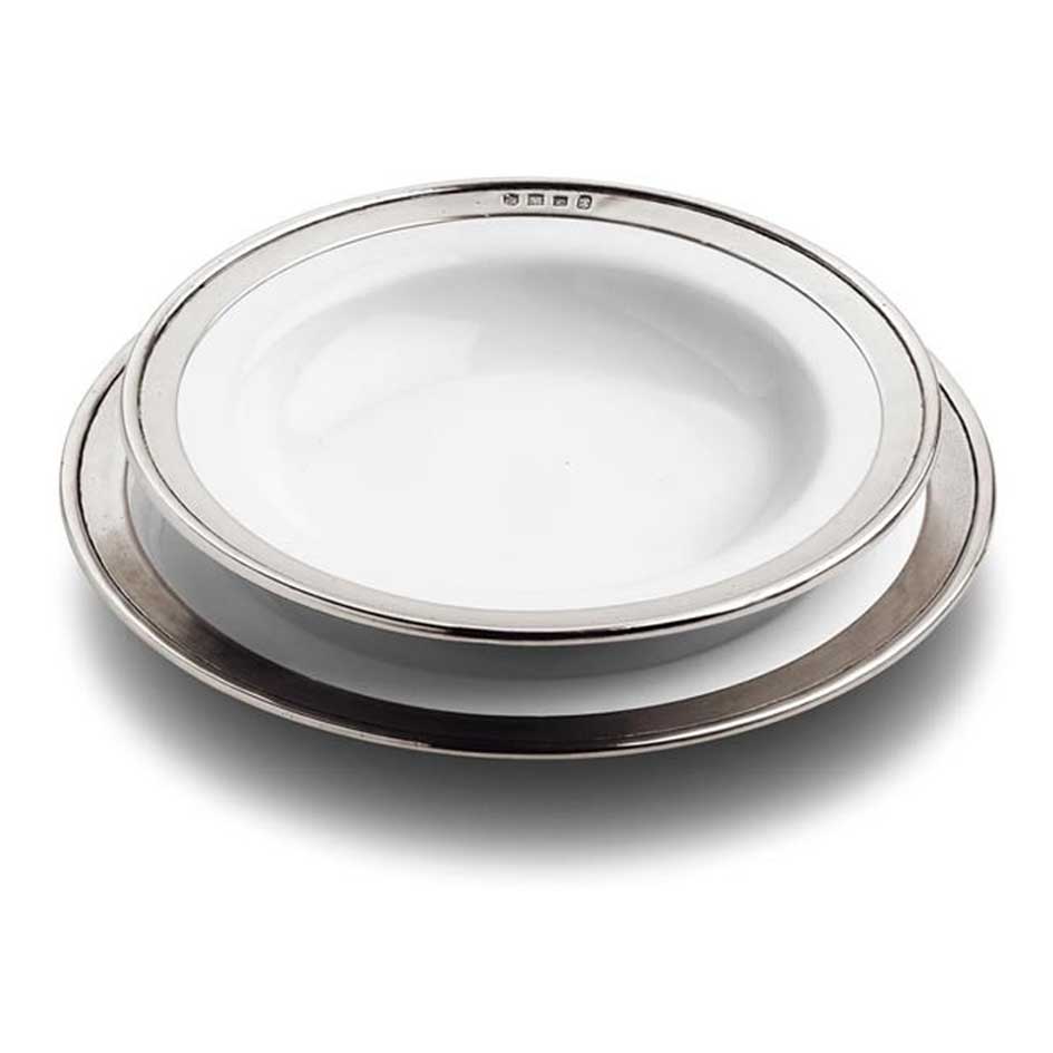 Keramiek Diep Bord Met Tinnen Rand 'Convivio' - Cosi Tabellini - SuperMatique