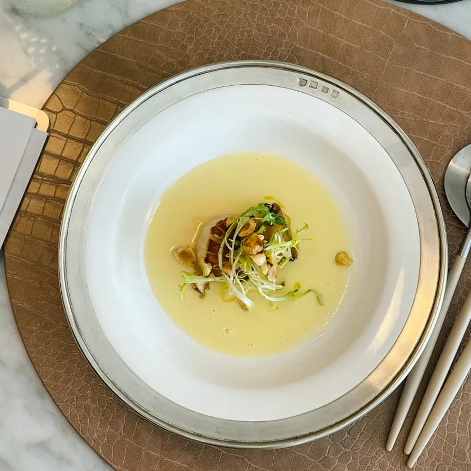 Keramiek Diep Bord Met Tinnen Rand 'Convivio' - Cosi Tabellini - SuperMatique