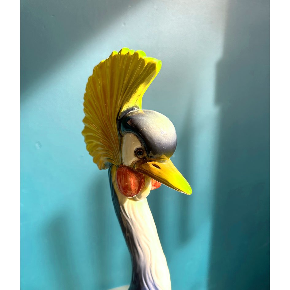 Keramiek Kraanvogel Beeld (Hoogte 84 cm) - SuperMatique - SuperMatique