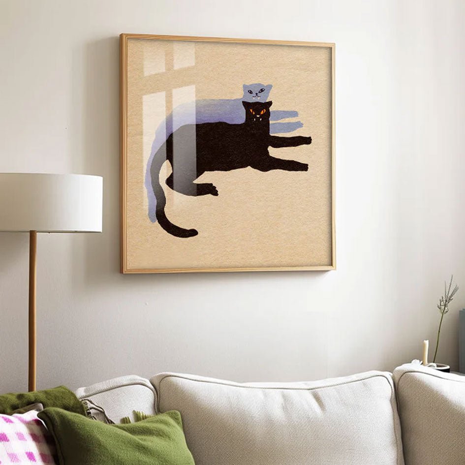 'Resting Panthers' Rustende Panters Art Print - Enikő Eged - SuperMatique