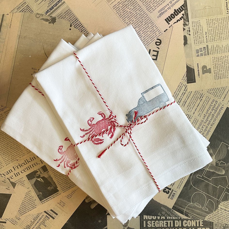 Servetten Set Krab en Citroën - EGGY - SuperMatique