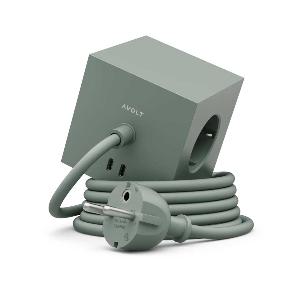 Square 1 Stekkerdoos Met USB - C Aansluiting - Avolt - SuperMatique