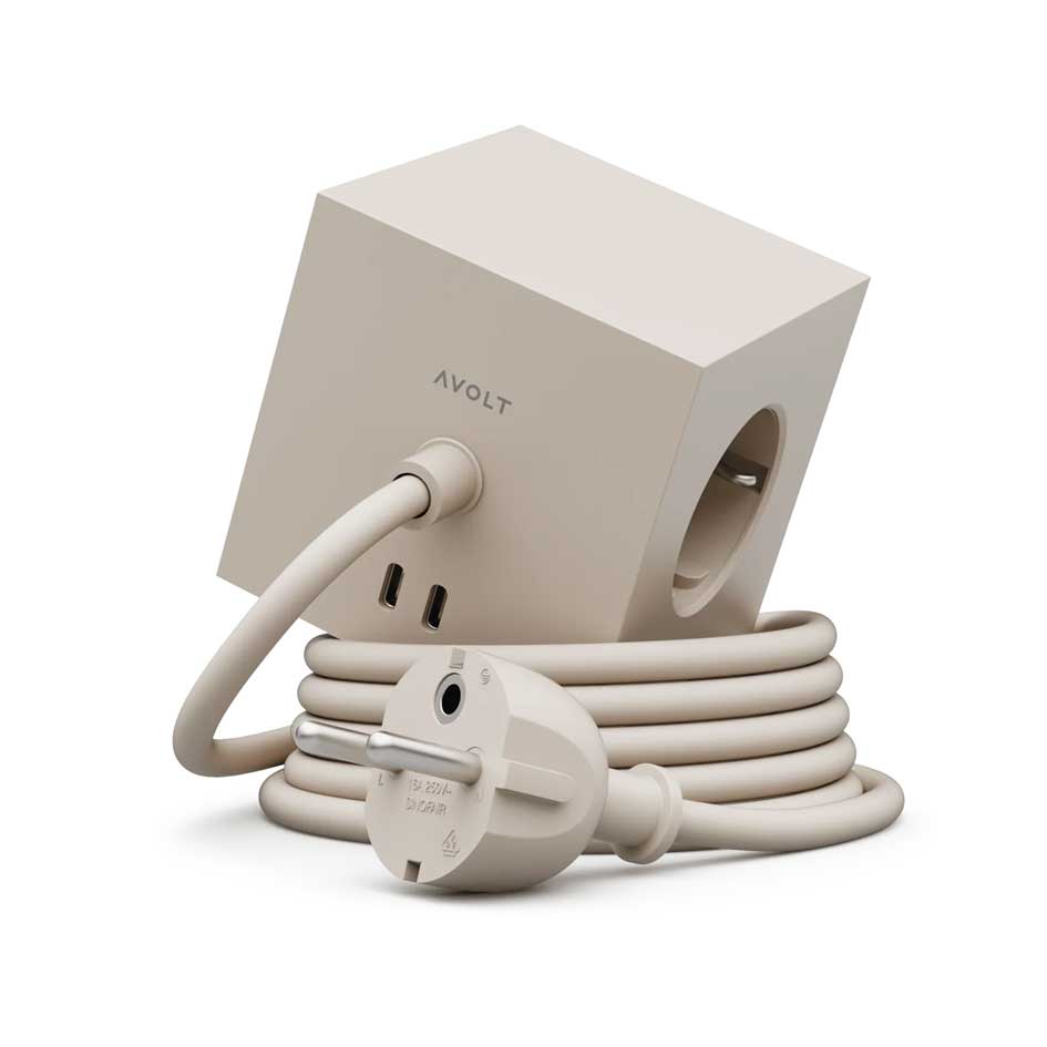 Square 1 Stekkerdoos Met USB - C Aansluiting - Avolt - SuperMatique