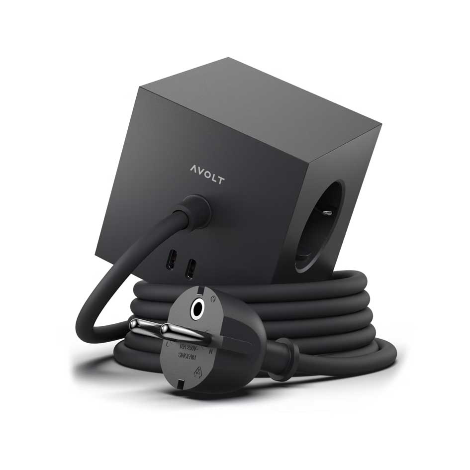 Square 1 Stekkerdoos Met USB - C Aansluiting - Avolt - SuperMatique