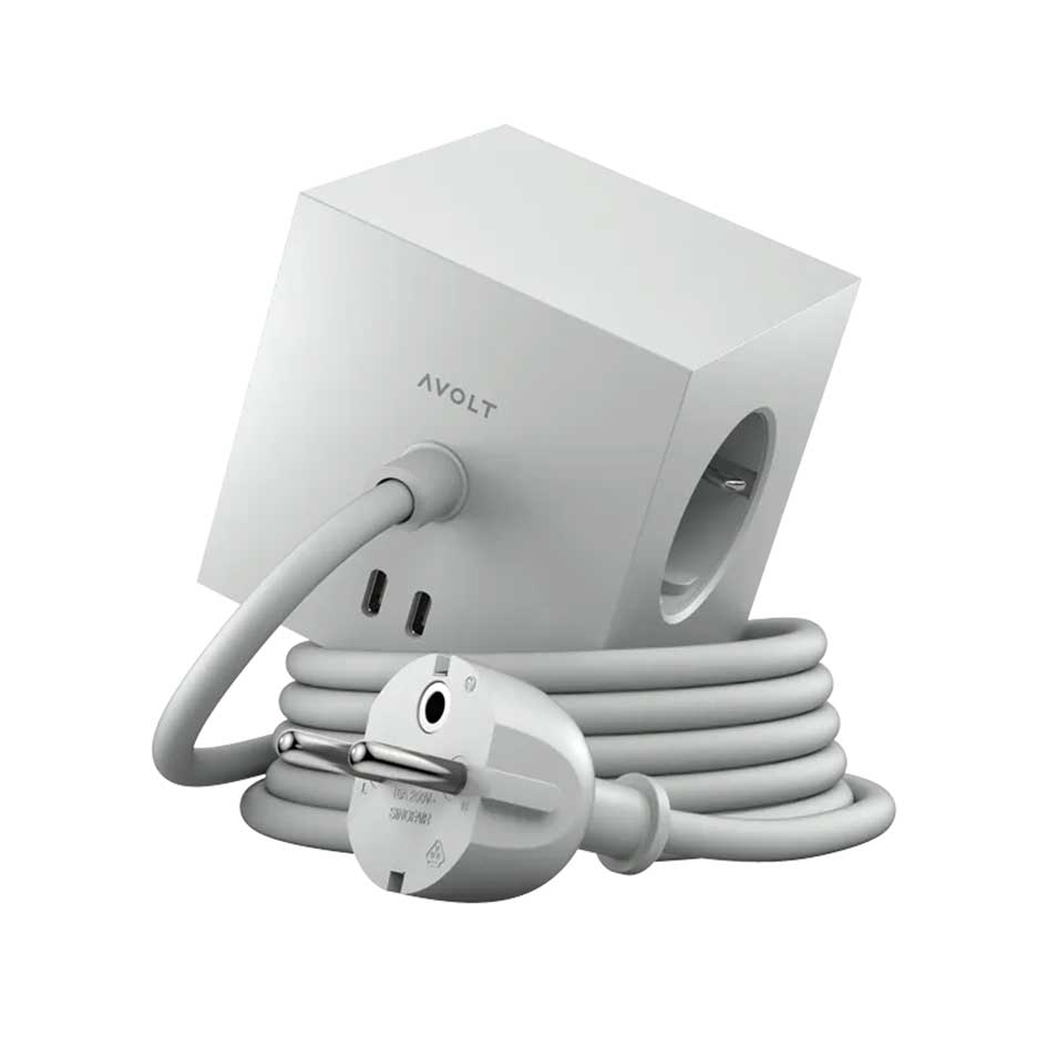 Square 1 Stekkerdoos Met USB - C Aansluiting - Avolt - SuperMatique