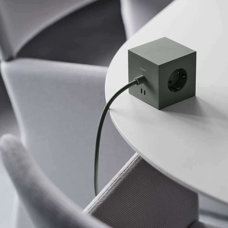 Square 1 Stekkerdoos Met USB - C Aansluiting - Avolt - SuperMatique