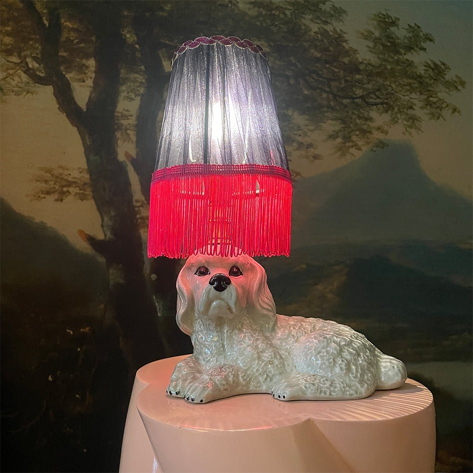 Vintage Decoratieve Keramiek Lamp Cocker Spaniel - t.i.p. Lights - SuperMatique