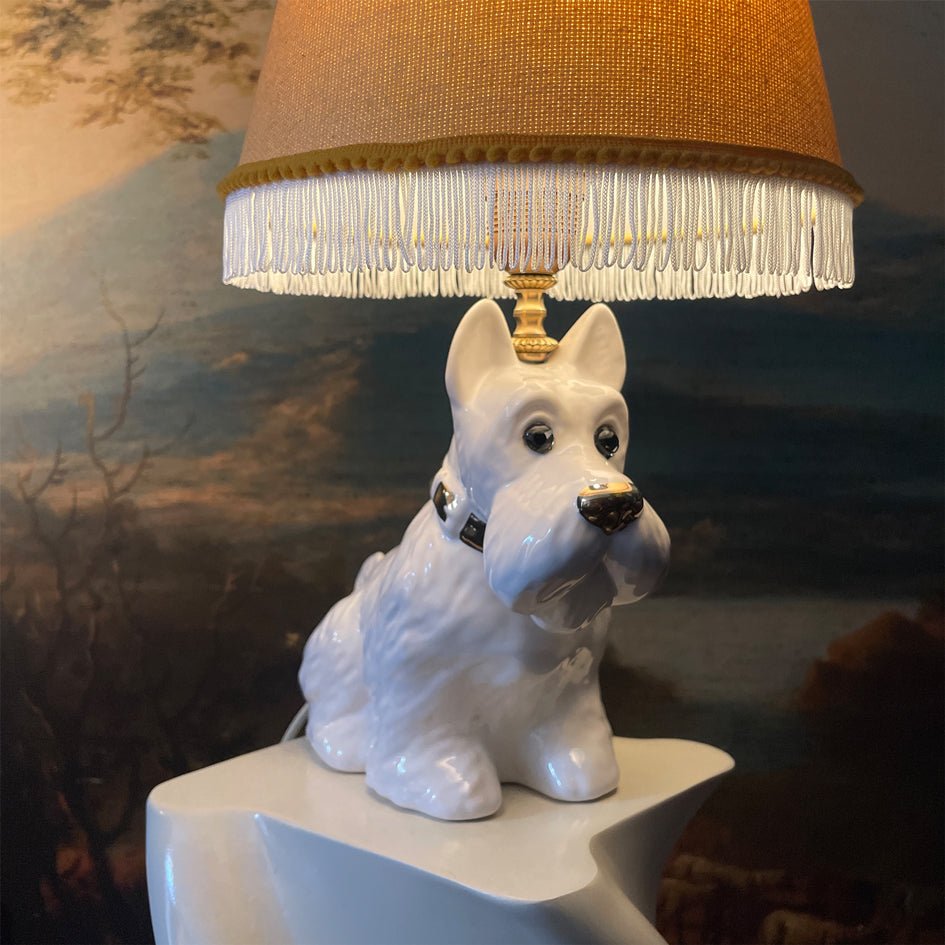 Vintage Decoratieve Keramiek Lamp Schotse Terriër - t.i.p. Lights - SuperMatique