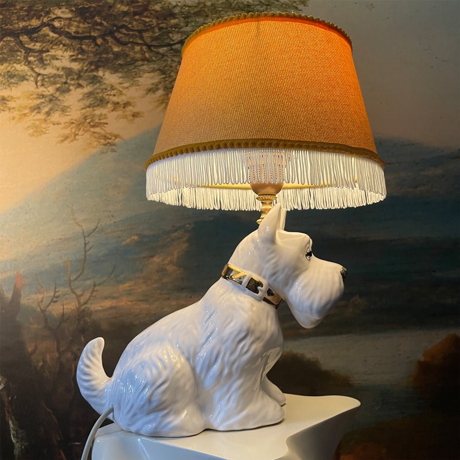 Vintage Decoratieve Keramiek Lamp Schotse Terriër - t.i.p. Lights - SuperMatique