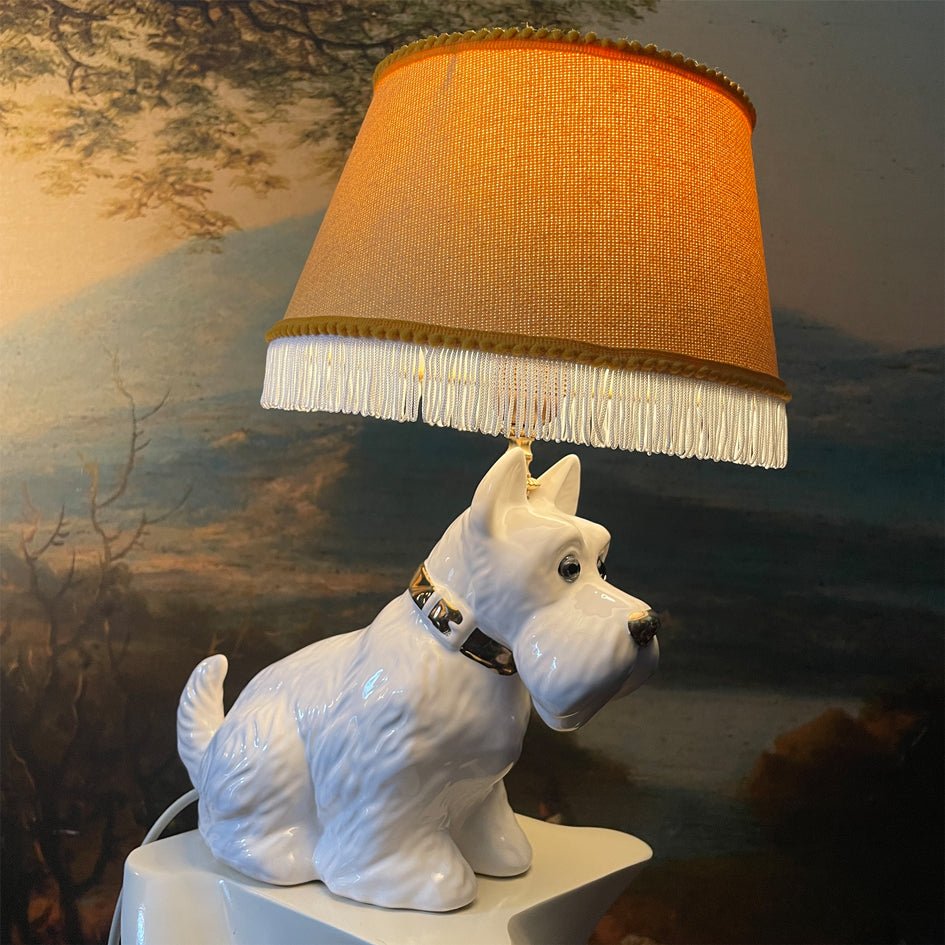 Vintage Decoratieve Keramiek Lamp Schotse Terriër - t.i.p. Lights - SuperMatique