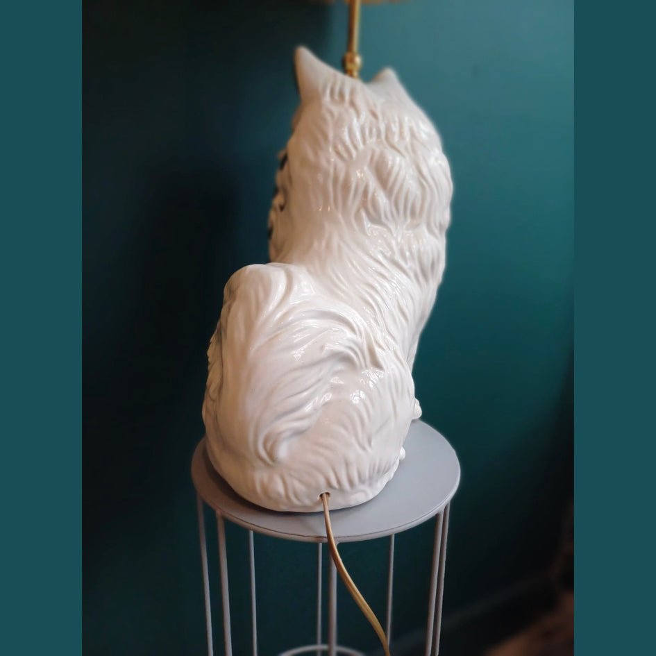 Vintage Decoratieve Lamp Keeshond Wit - T.i.p. Lights - SuperMatique