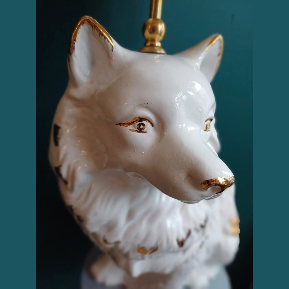 Vintage Decoratieve Lamp Keeshond Wit - T.i.p. Lights - SuperMatique