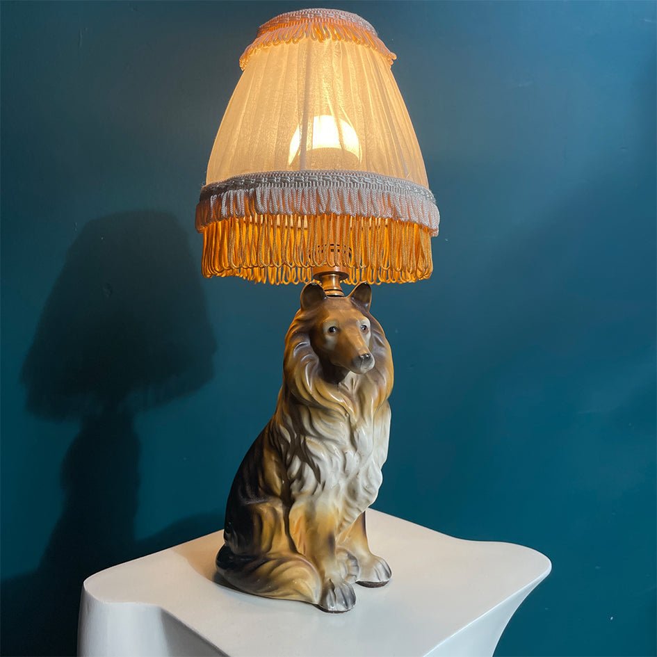 Vintage Keramiek Collie Hond Tafellamp - t.i.p. Lights - SuperMatique