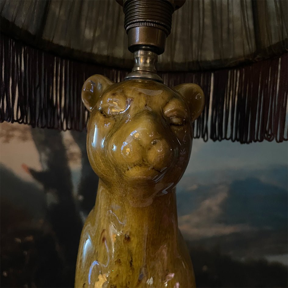 Vintage Keramiek Dierenlamp Panter - t.i.p. Lights - SuperMatique