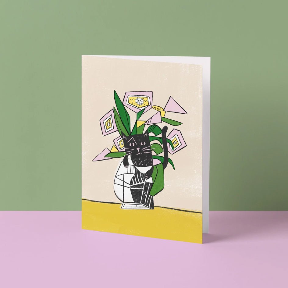 Wenskaart Pablo Picatso Bloemenvaas - Niaski - SuperMatique