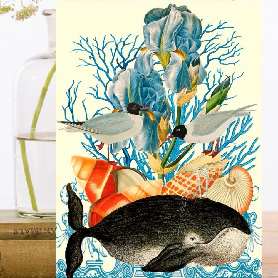 Wenskaart The Happy Whale - Madame Treacle - SuperMatique