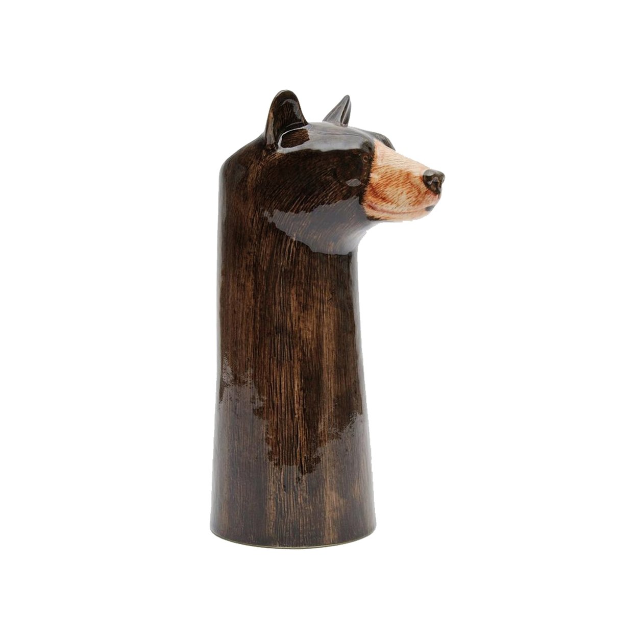 Bruine beer Bloemenvaas - SuperMatique