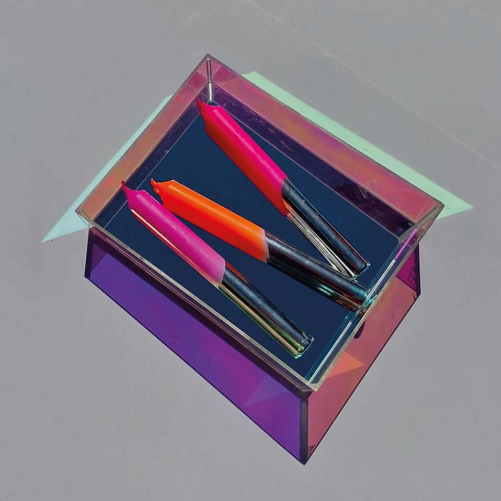 Dip Dye POP Girl on fire Kaarsen - SuperMatique