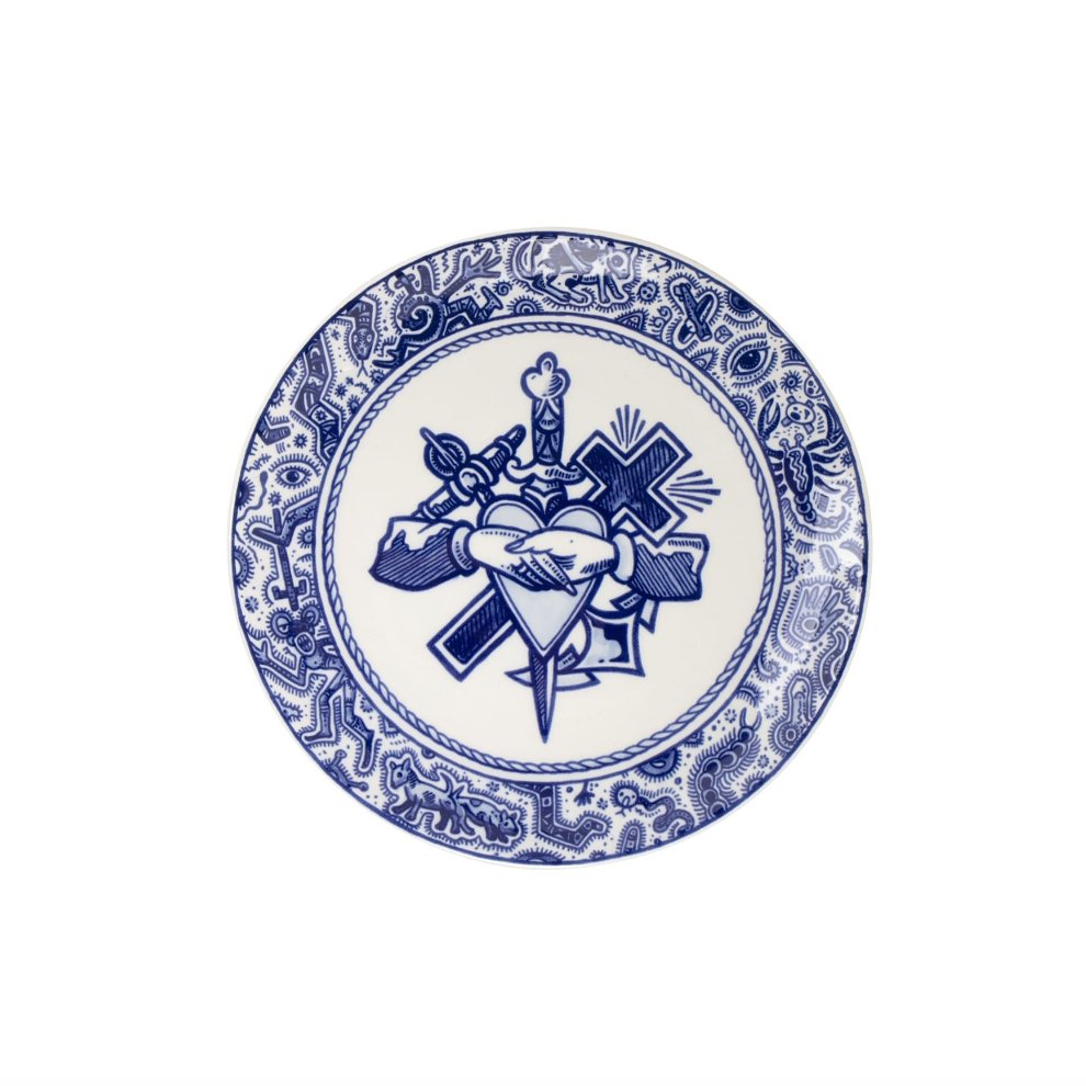 Faith, Hope & Love bord Collection Schiffmacher Royal Blue Tattoo - SuperMatique