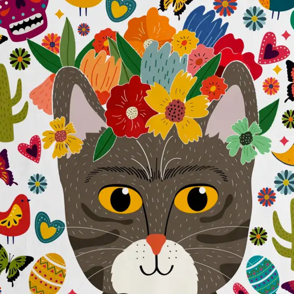 Frida Catlo theedoek - SuperMatique