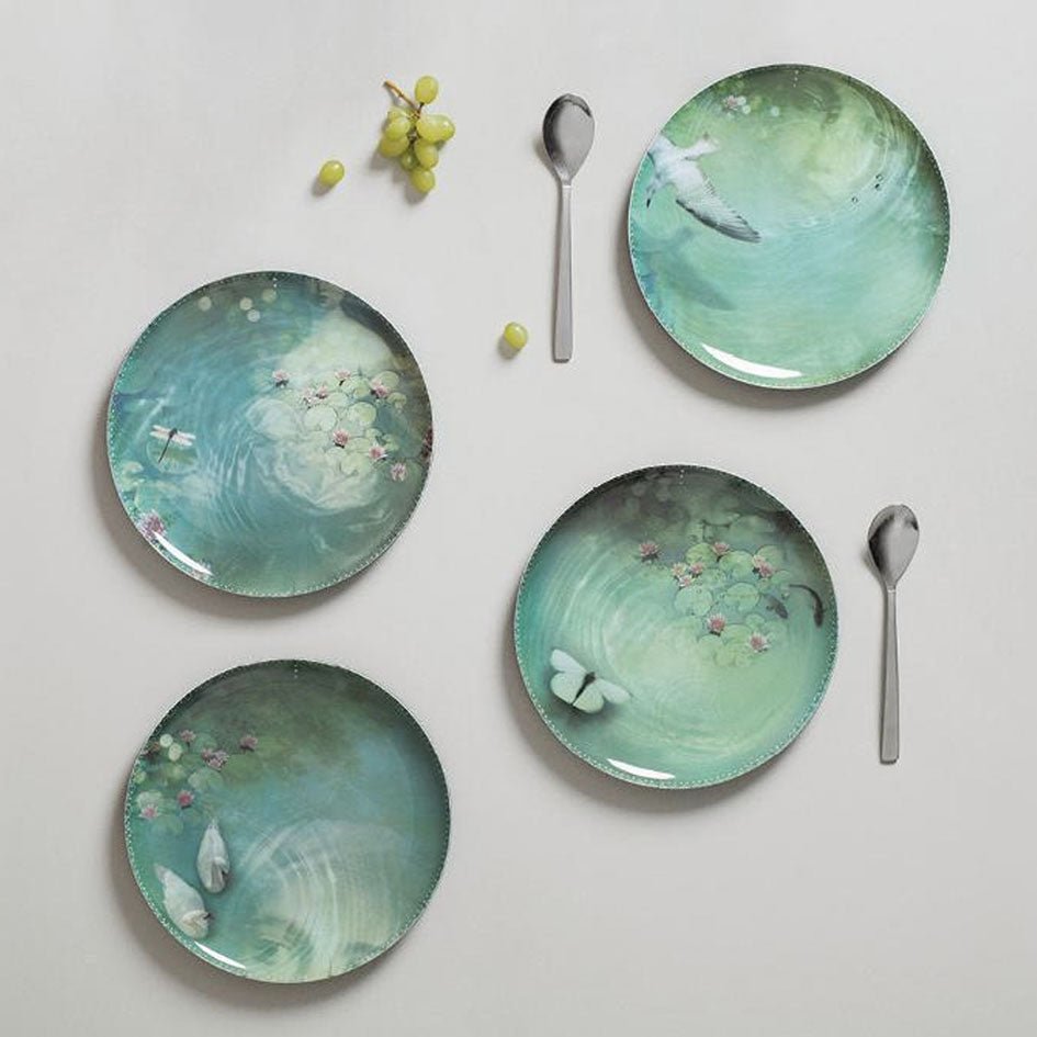 Ibride Yuan Narcisse Set van 4 bijpassende borden - SuperMatique