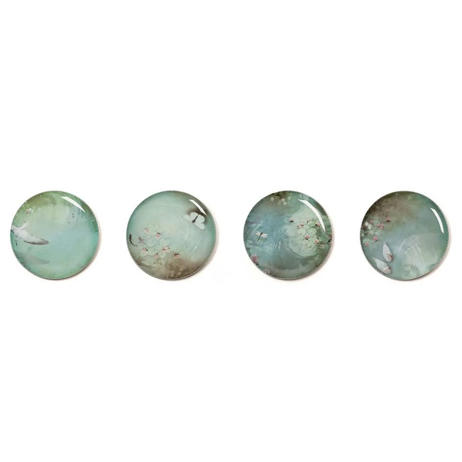 Ibride Yuan Narcisse Set van 4 bijpassende borden - SuperMatique