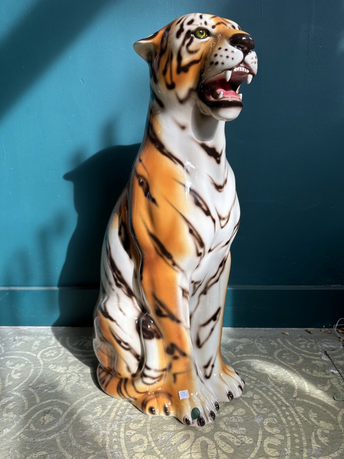 Keramiek Tijger beeld Medium - SuperMatique