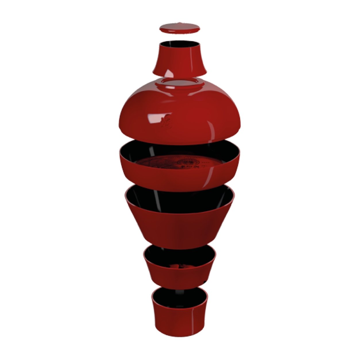 Ming China Red - SuperMatiqueMing China Red Ibride serviesset stapel - Supermatique