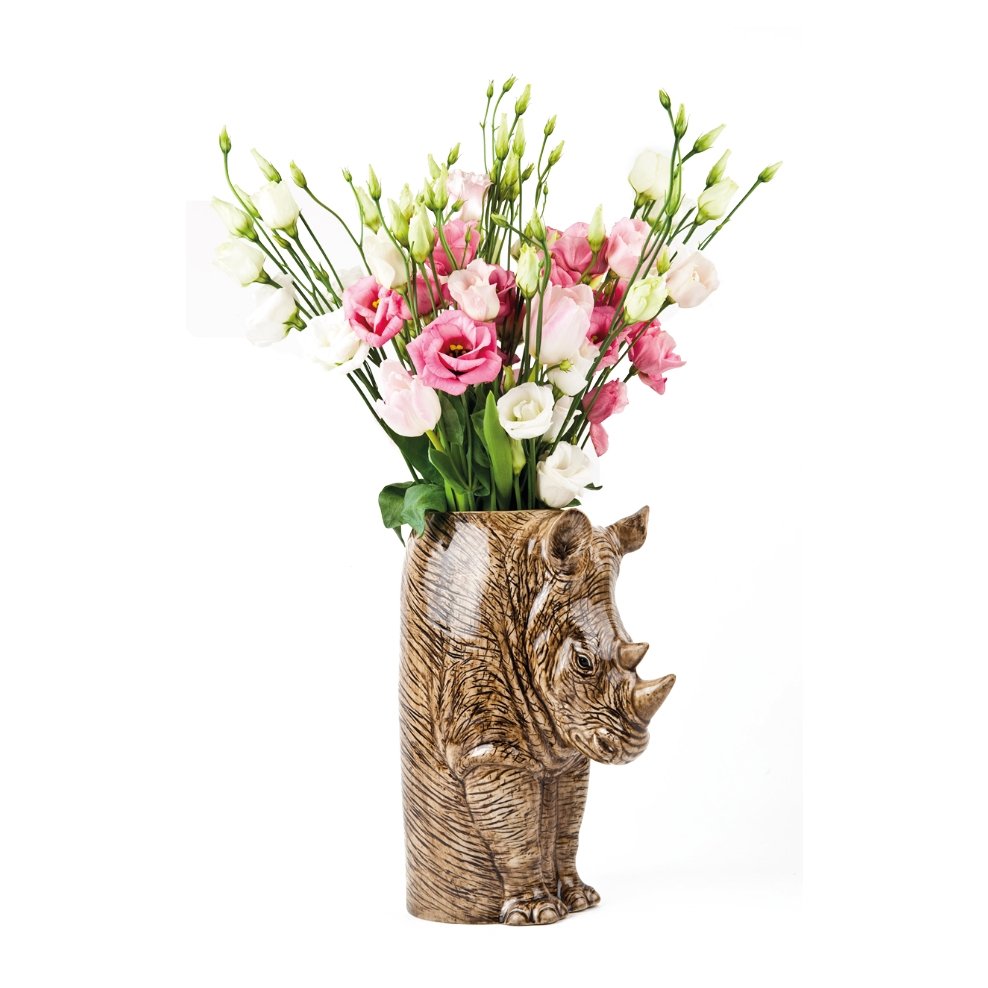 Neushoorn Bloemenvaas van keramiek - SuperMatique