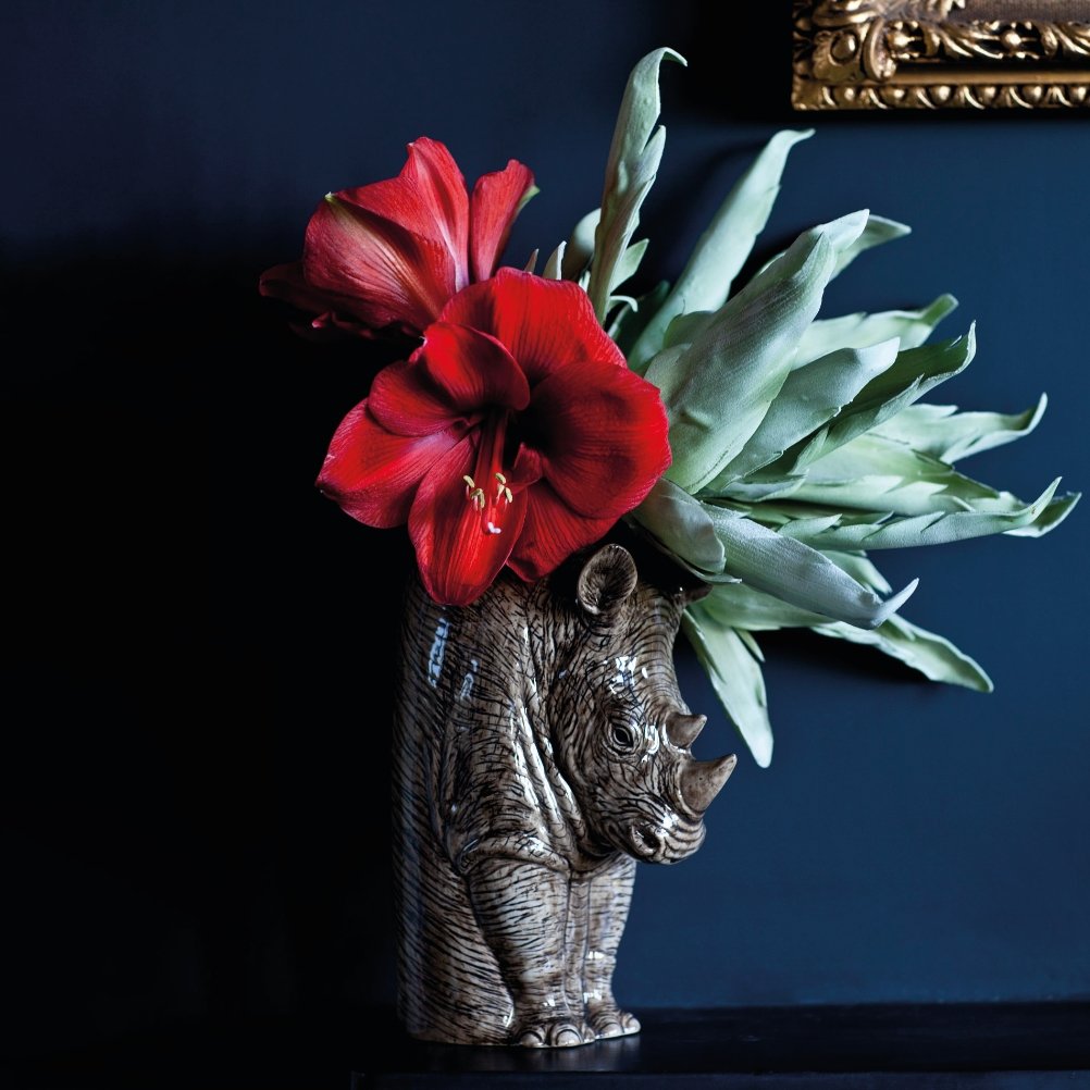 Neushoorn Bloemenvaas van keramiek - SuperMatique