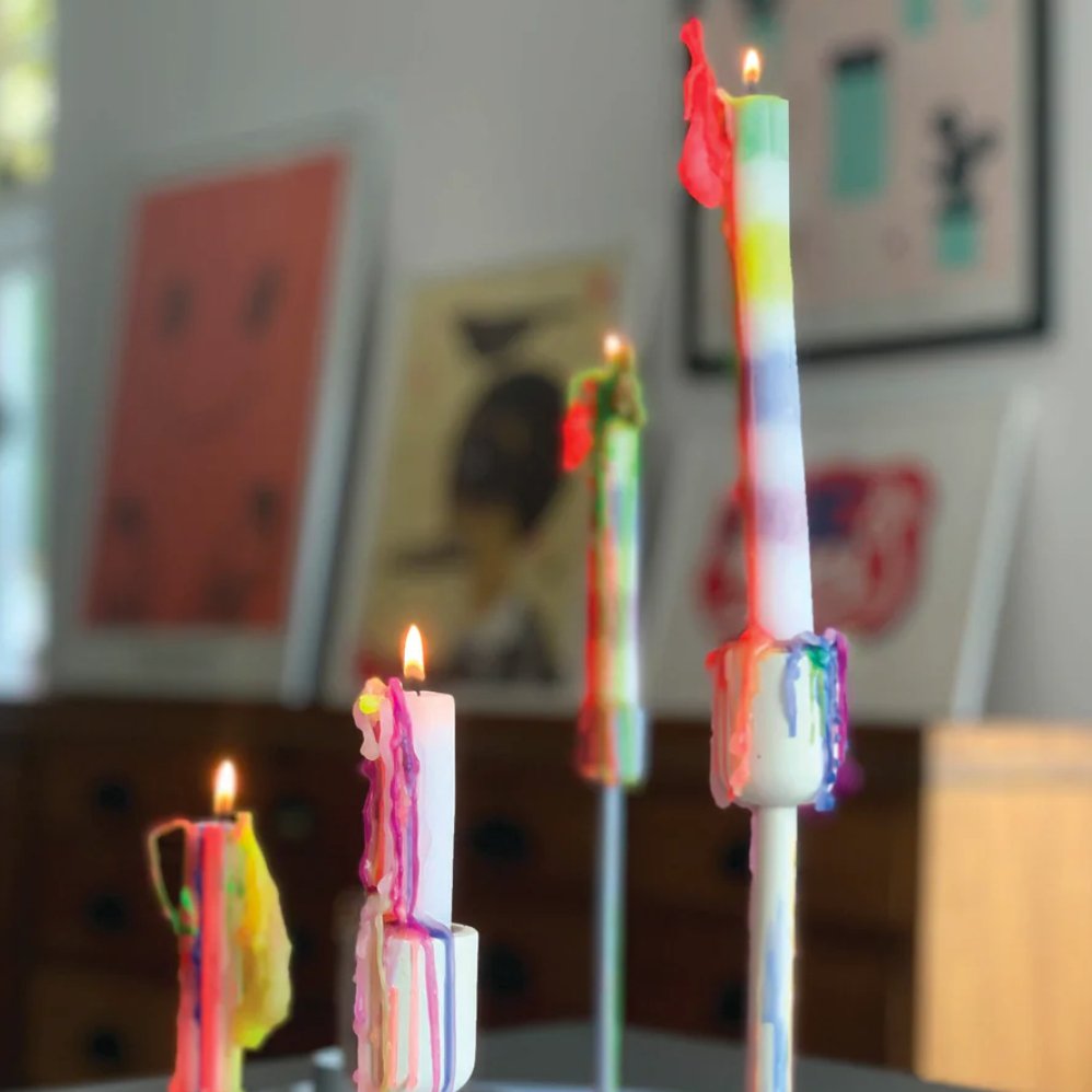 Regenboog Druipkaarsen Bitten - SuperMatique