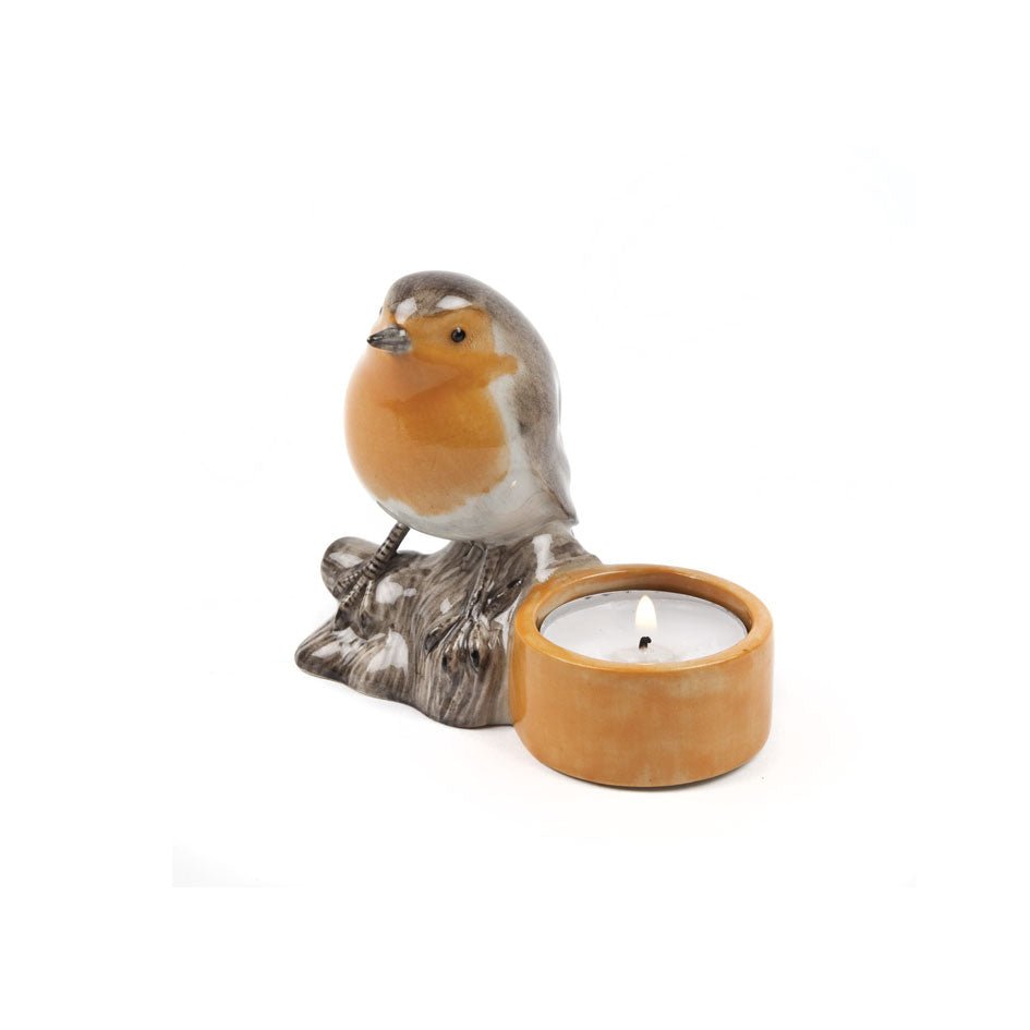 Roodborstje Theelicht houder Quail Ceramics - SuperMatique