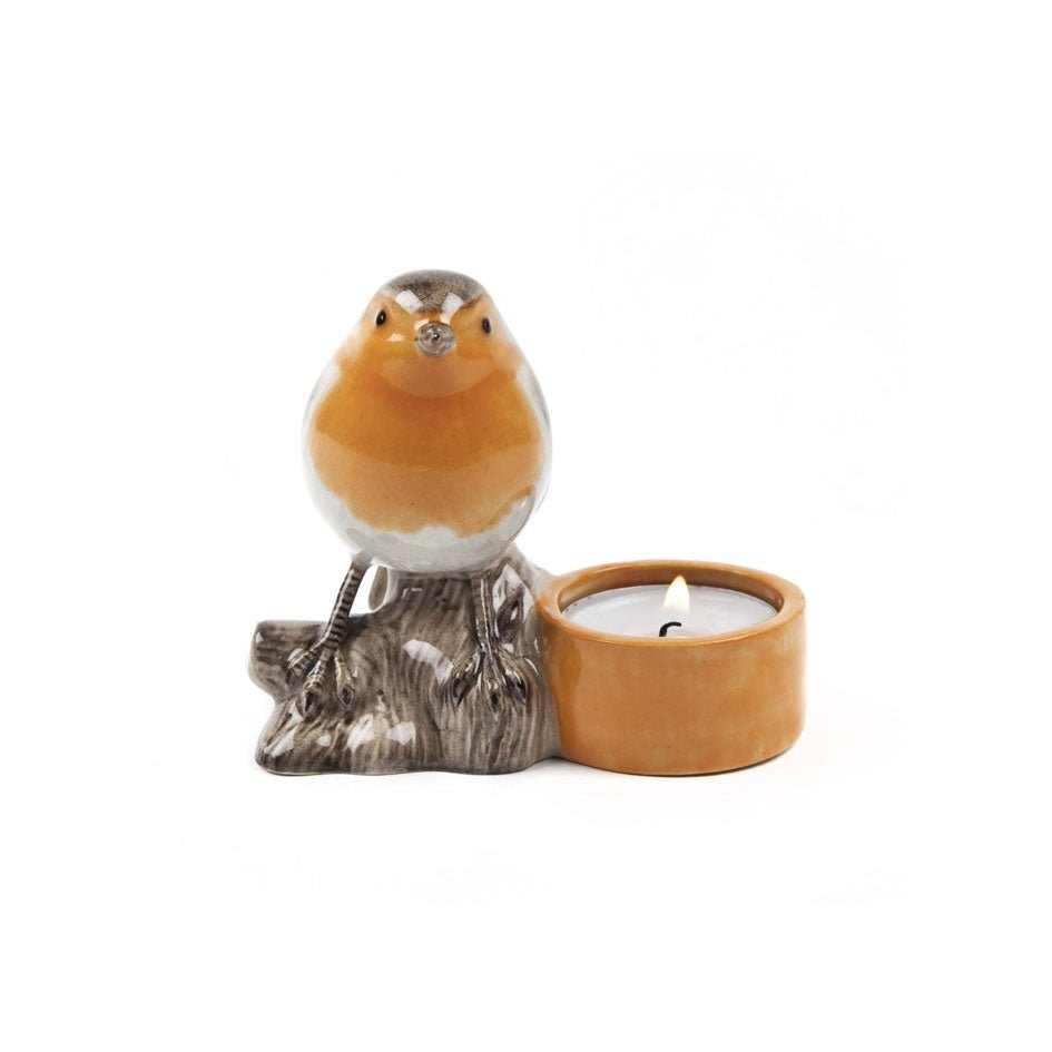Roodborstje Theelicht houder Quail Ceramics - SuperMatique