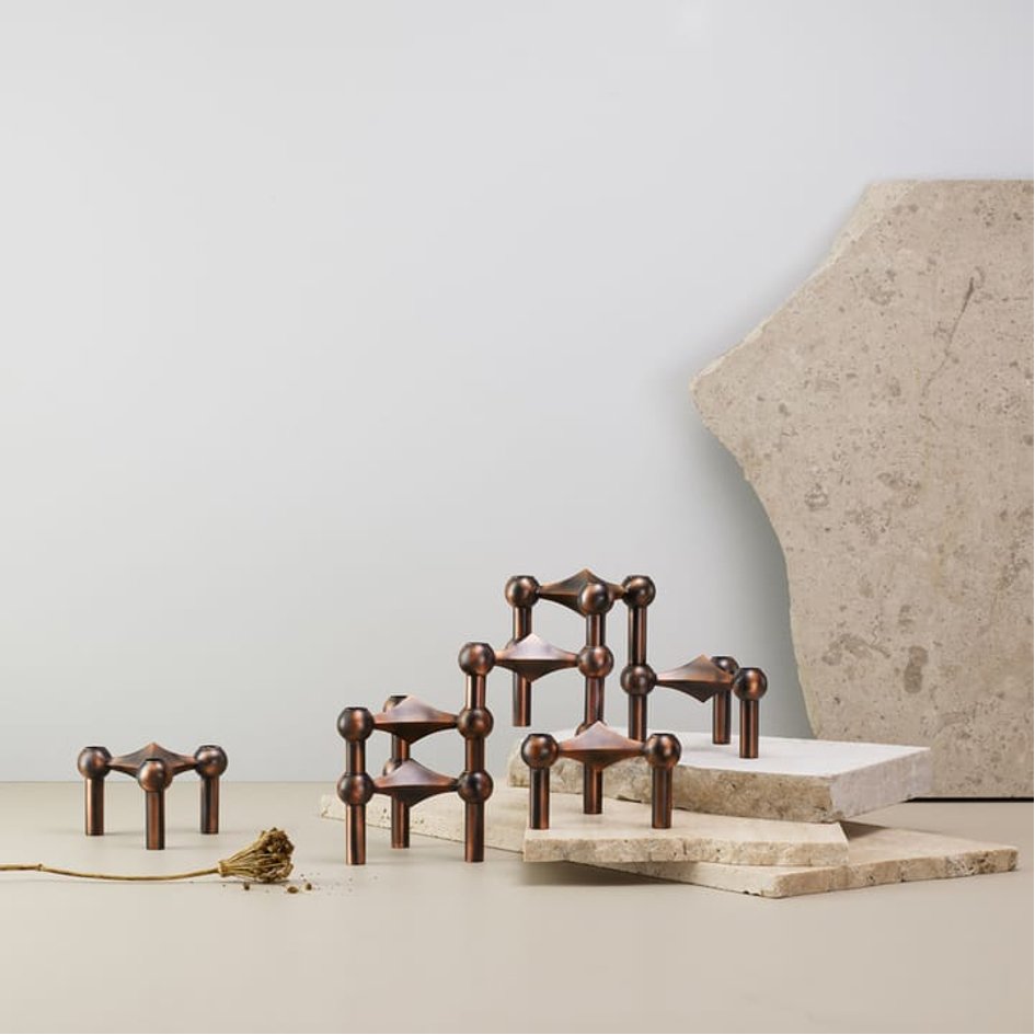 STOFF NAGEL antiek brons kandelaar - SuperMatique