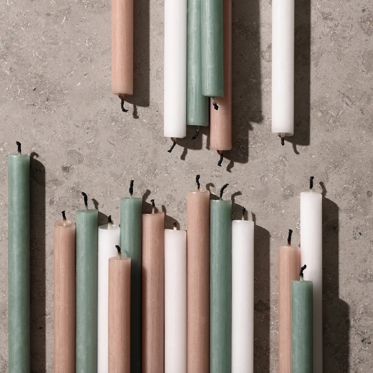 STOFF Nagel kaarsen 12-pack beige - SuperMatique