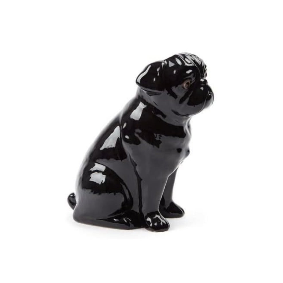 Zwarte Mopshond Bloemenvaas - SuperMatique