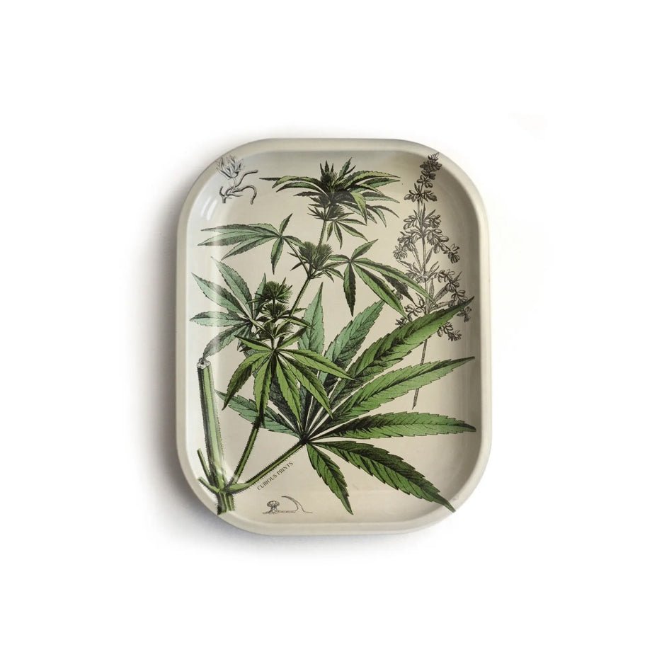 Cannabisplant Klein Metalen Dienblad - SuperMatique - SuperMatique