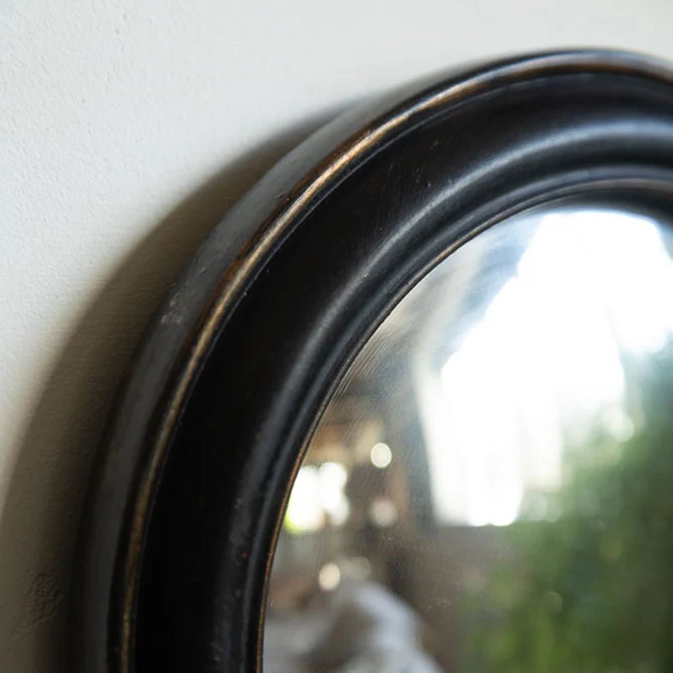 Convex Spiegel Antiek Zwarte Lijst Medium / MK11 - SuperMatique - SuperMatique