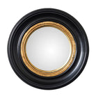 Convexe Spiegel Antiek Goud - Zwarte Kader Groot - SuperMatique