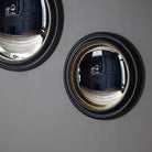 Convexe Spiegel Antiek Goud - Zwarte Kader Medium - SuperMatique