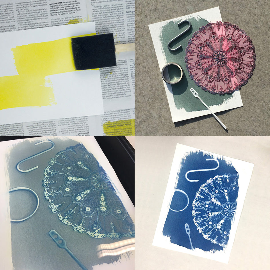 Afbeelding van kreative kit voor cyanotype textiel druk P.A.R. - SuperMatique
