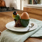 Dwergpapegaai Zwart Kopje met Eierdopje - Quail Ceramics - SuperMatique
