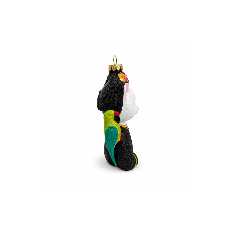 "Frida Catlo" Frida Kahlo Kat Kerstornament - Naked Decor - SuperMatique